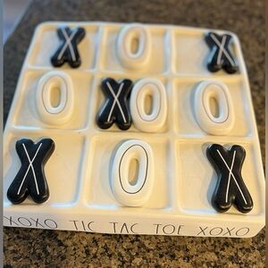 Rae Dunn Tic Tac Toe board
